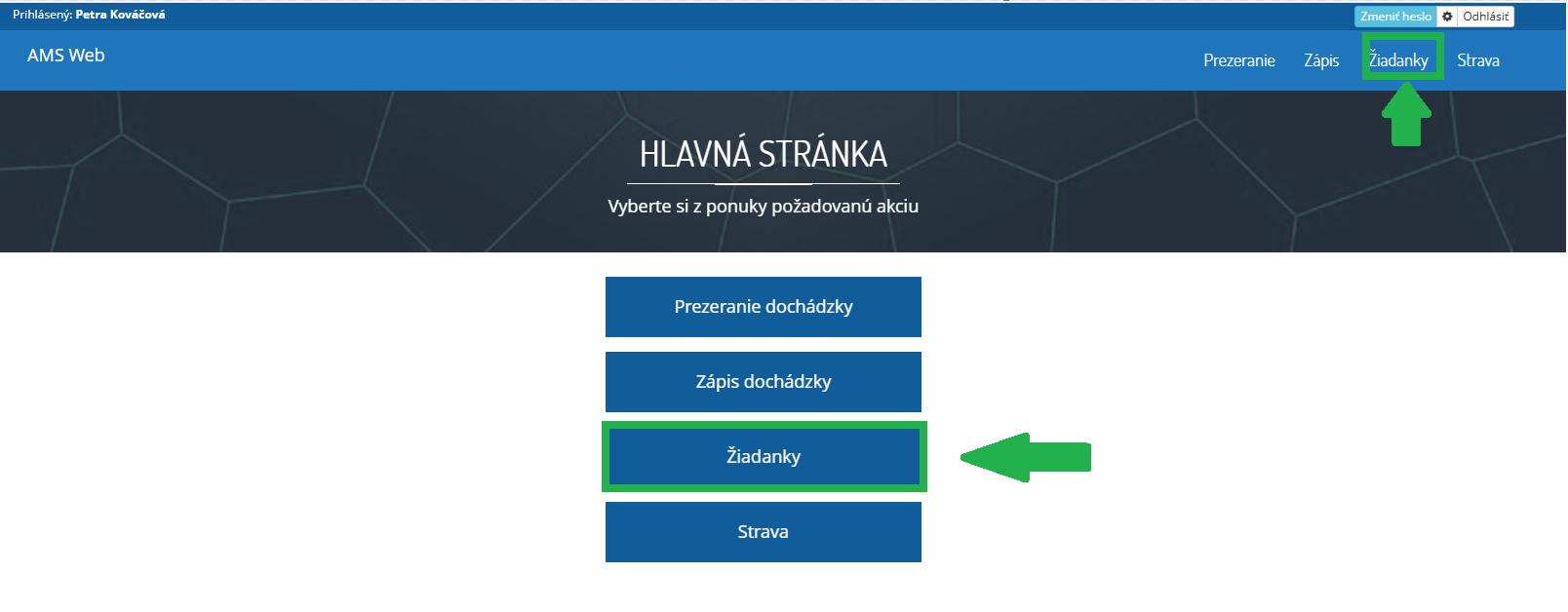 AMS WEB - Žiadanky