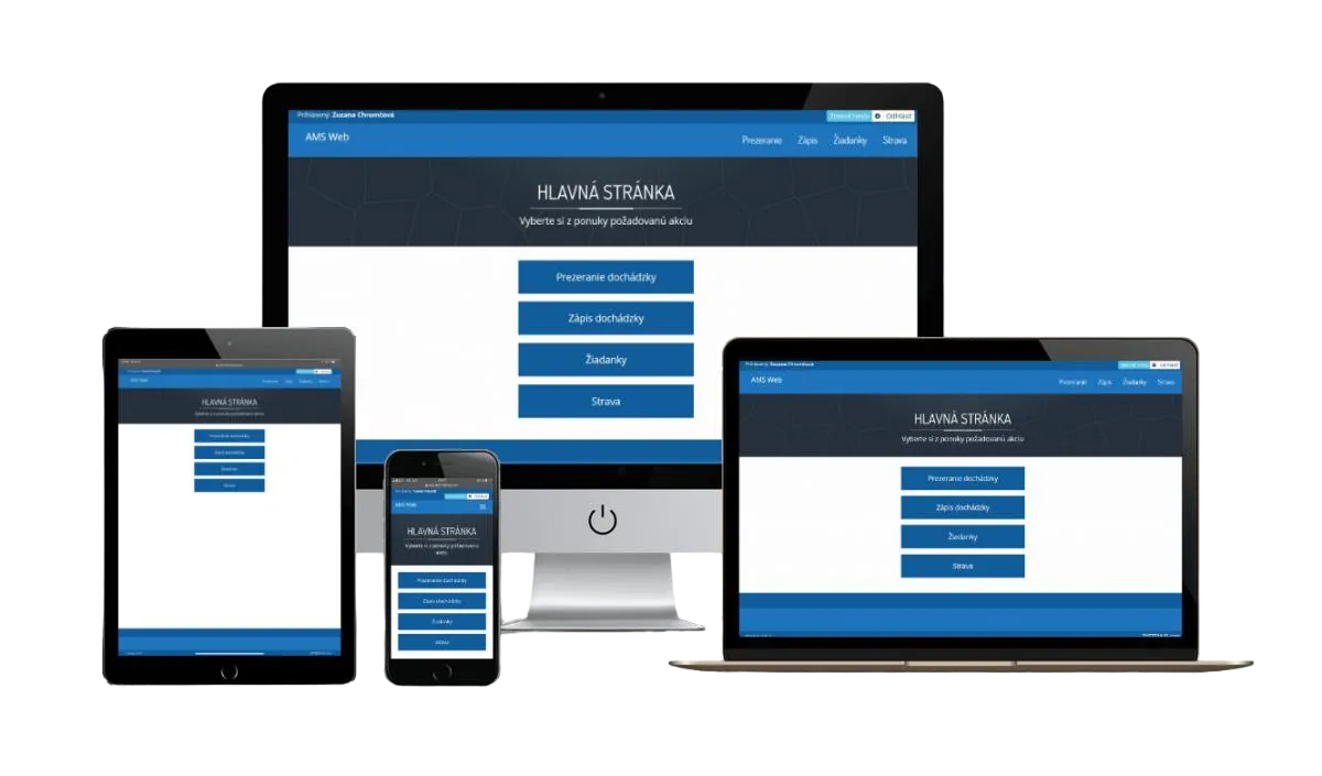 Web terminál System-IS AMS na Slovensku: flexibilná dochádzka pre mobilných zamestnancov.