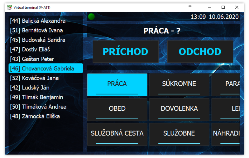 zakladna obrazovka aplikácie