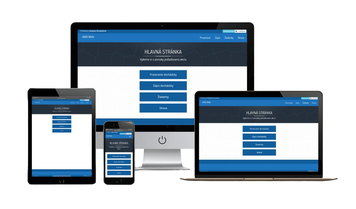 Web terminal zobrazenie na zariadeniach